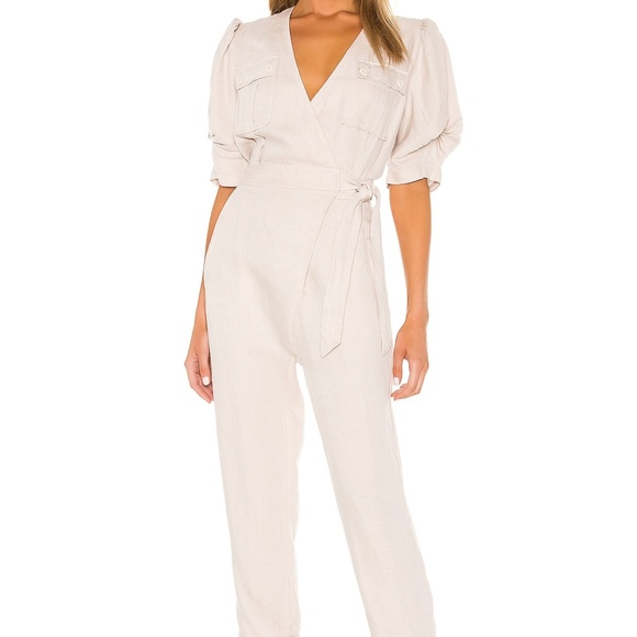 Joie Leroy Linen Jumpsuit in Canvas SZ S NEW $348 - Picture 2 of 4